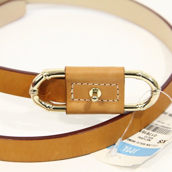 J McLaughlin Lillian Belt New Women XS Natural Leather Classic Style - Picture 4 of 7